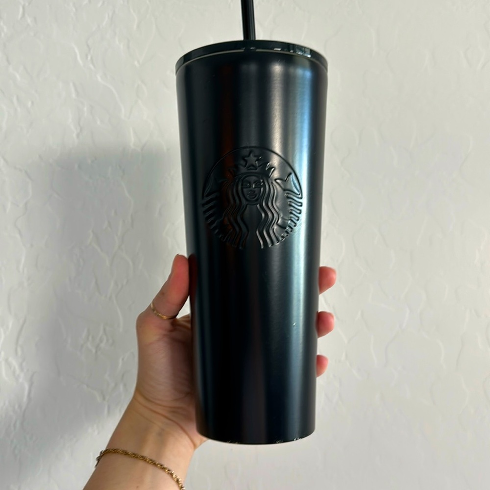 Matte Black Starbucks Cup 🖤